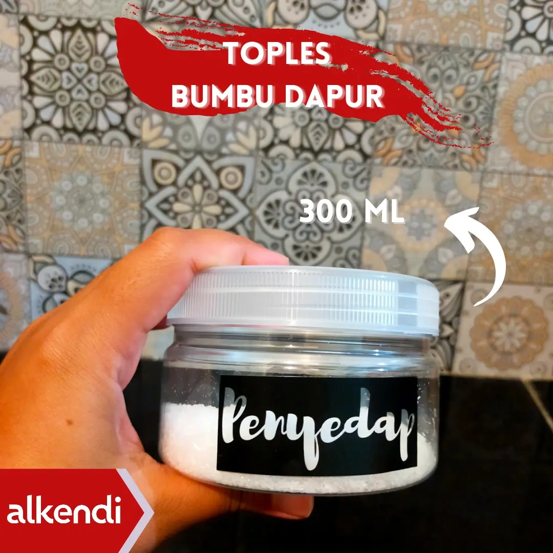 TABUNG 300 ML - TOPLES BUMBU DAPUR - TUTUP NATURAL (BENING)