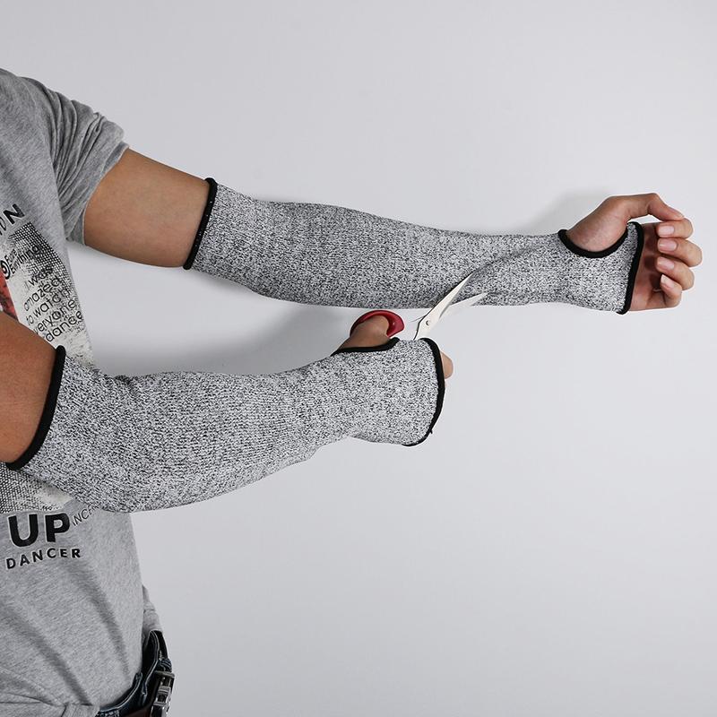 1Pc Level 5 HPPE Cut Resistant Anti-Puncture Work Protection Arm Sleeve Cover Cut-resistant Arm Sleeve for Men Women 8