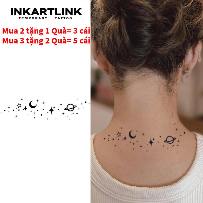 Miếng Dán Hình Xăm Tạm Thời Thiết Kế Galaxy Hình Xăm Ma Thuật Không Thấm Nước Trong 7-15 Ngày Thích Hợp Cho Phụ Nữ Hình Xăm Tối Giản Hình Xăm Giả