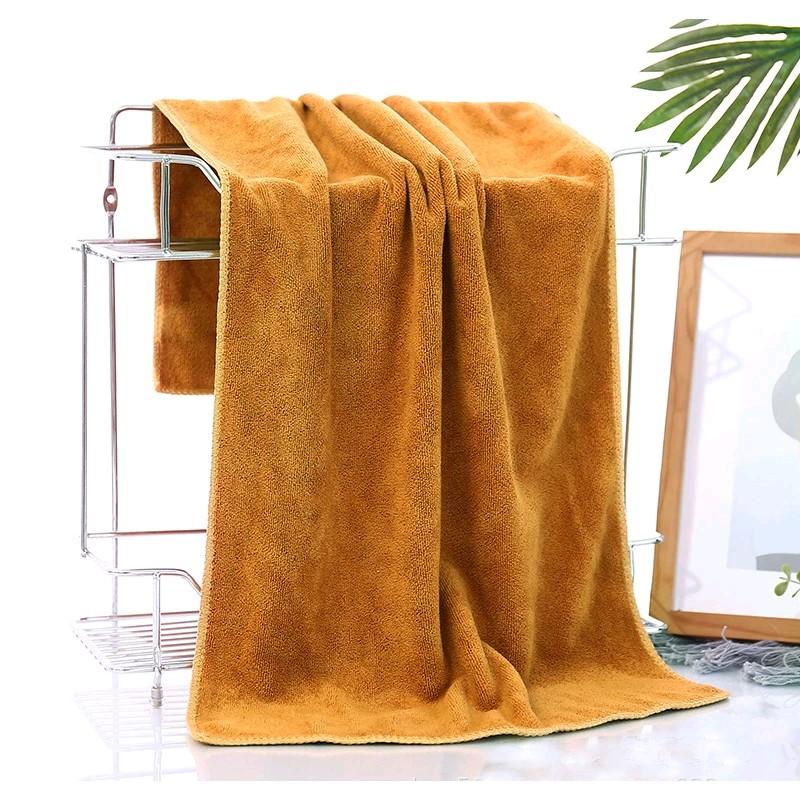 combo 2 Khăn Tắm 70x140cm  siêu mềm mịn siêu thấm hút nước chất liệu microfiber Nhà Tắm 3
