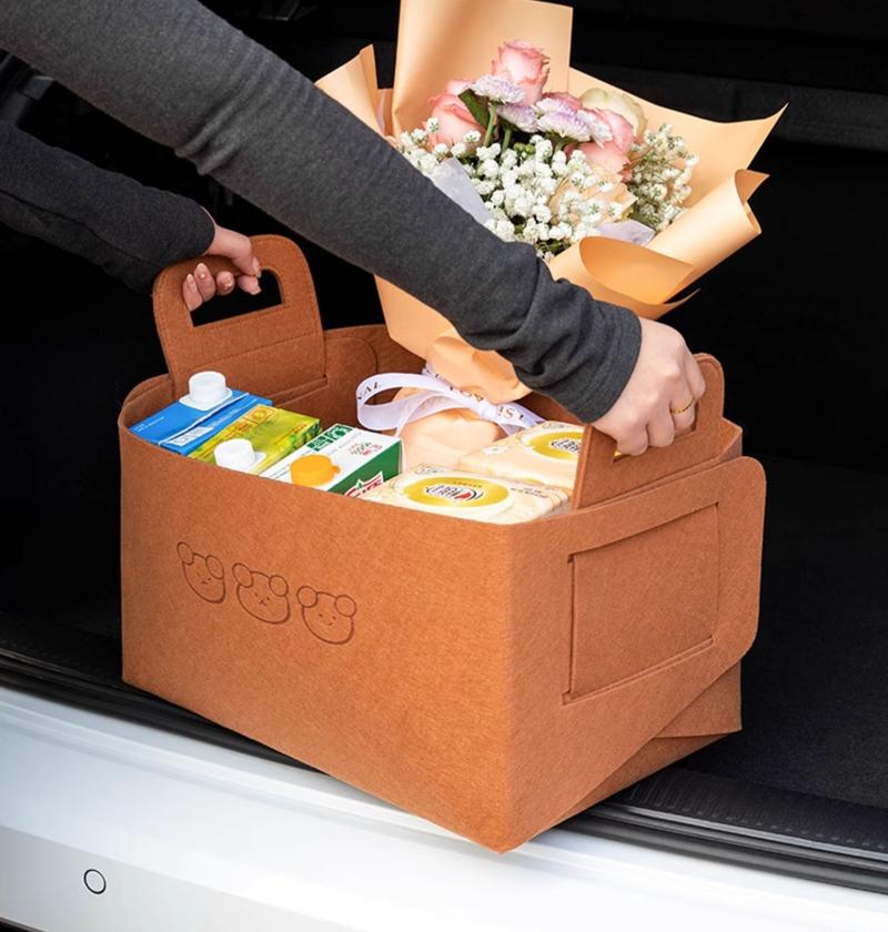 Product Introduction of Automobile Storage Box Women's Trunk Car Practical Finishing Folding Multifunctional Storage Fantastic Vehicle-Mounted Storage Box 4
