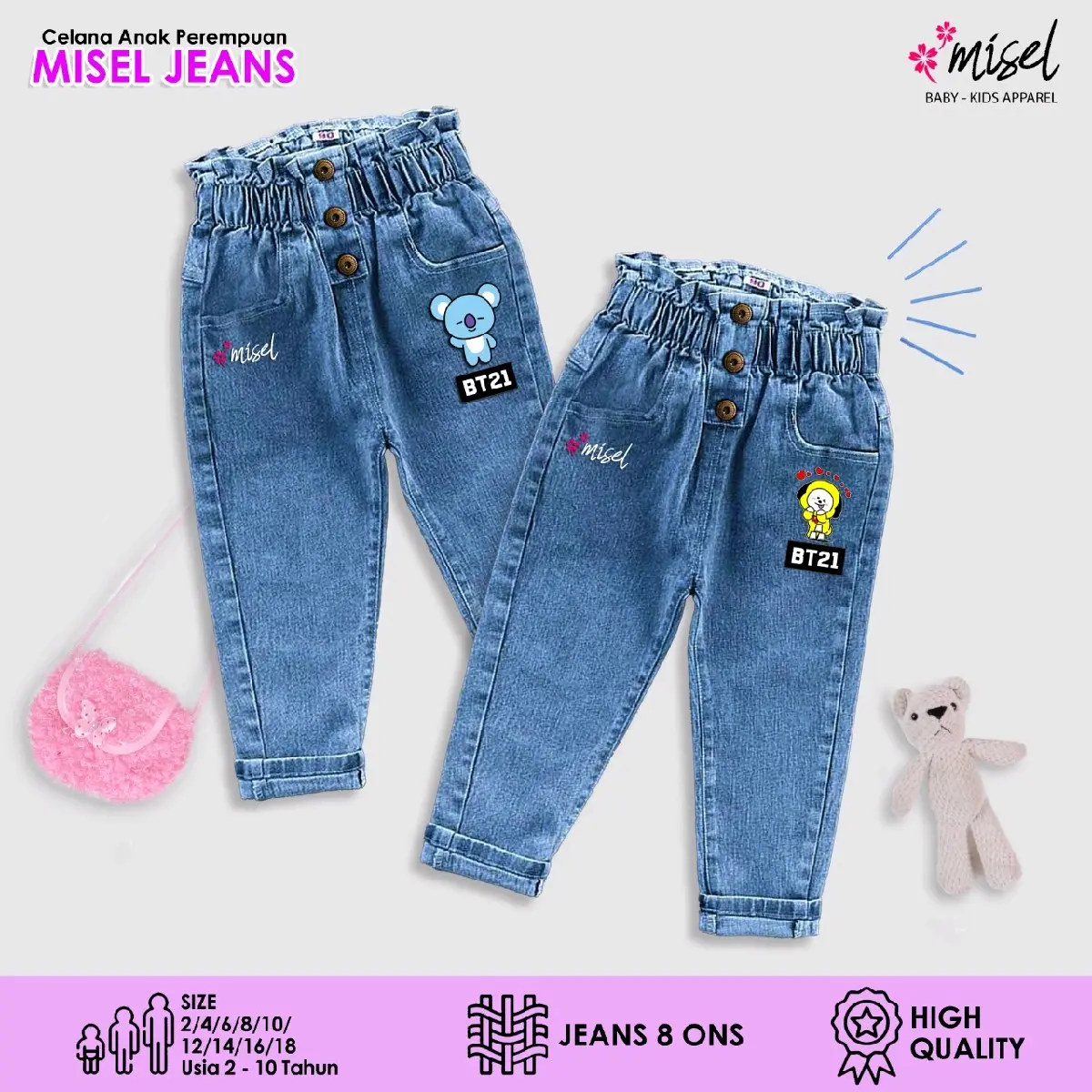 JEANS BT21 MISEL GIRL