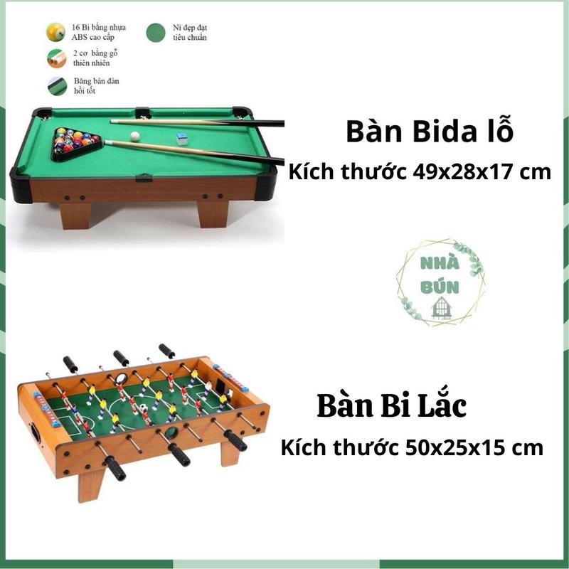 Đồ Chơi Bàn Bida Bàn Bi Lắc 6 Tay Cầm Tặng Kèm 2 Bóng Loại Cỡ Lớn Dành Cho Bé C59 A46