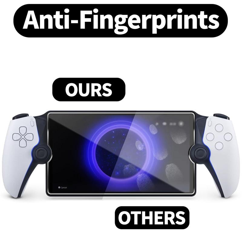 Anti-scratch & Anti-fingerprint Game Console Screen Protector, Tempered Glass Screen Protector, Console Accessories for PlayStation Portal Remote Player 7
