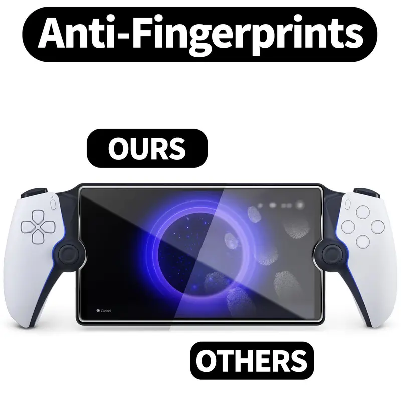 Anti-scratch & Anti-fingerprint Game Console Screen Protector, Tempered Glass Screen Protector, Console Accessories for PlayStation Portal Remote Player 7