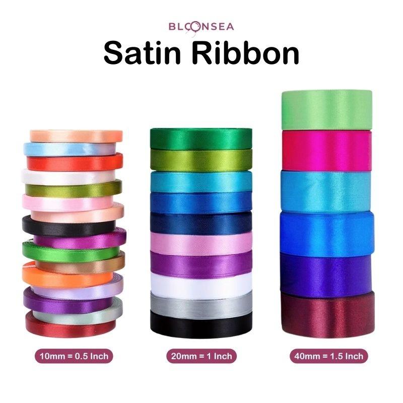 10mm 20mm 40mm Satin Ribbon Silk Premium Bouquet Ribbons Gif - TikTok ...