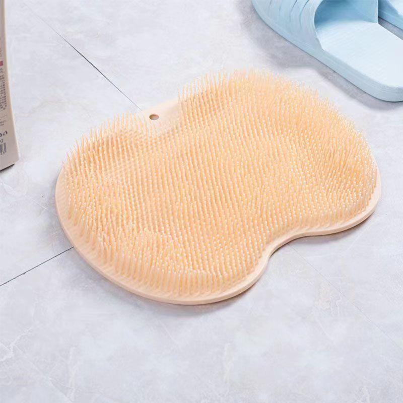 Silicone Bath Massage Pad, Shower Foot Massager, Bathroom Wall Mounted Back Scrubber, Shower Massager Scrubber, Soft Bristles Exfoliating Scrubber, Suction Cups to Mount on Wall 8