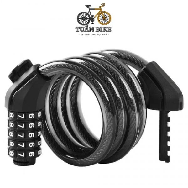 Khóa Dây Xe Đạp Lõi Thép Trống Trộm An Toàn 1