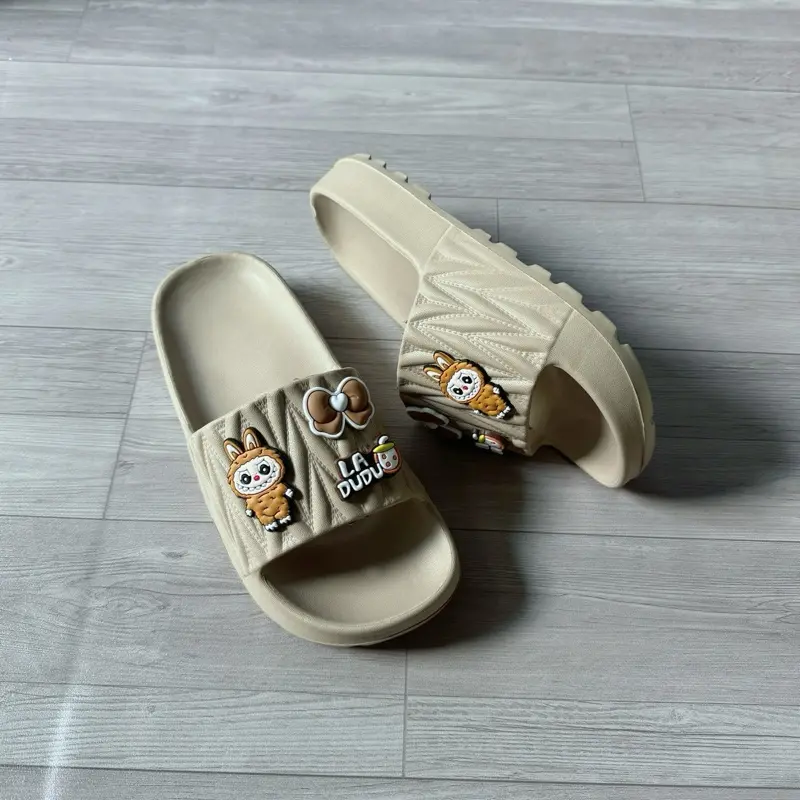 Dép bánh mì 3 phân gắn hình labubu LAIKA ( Đi tăng size )DéP 6
