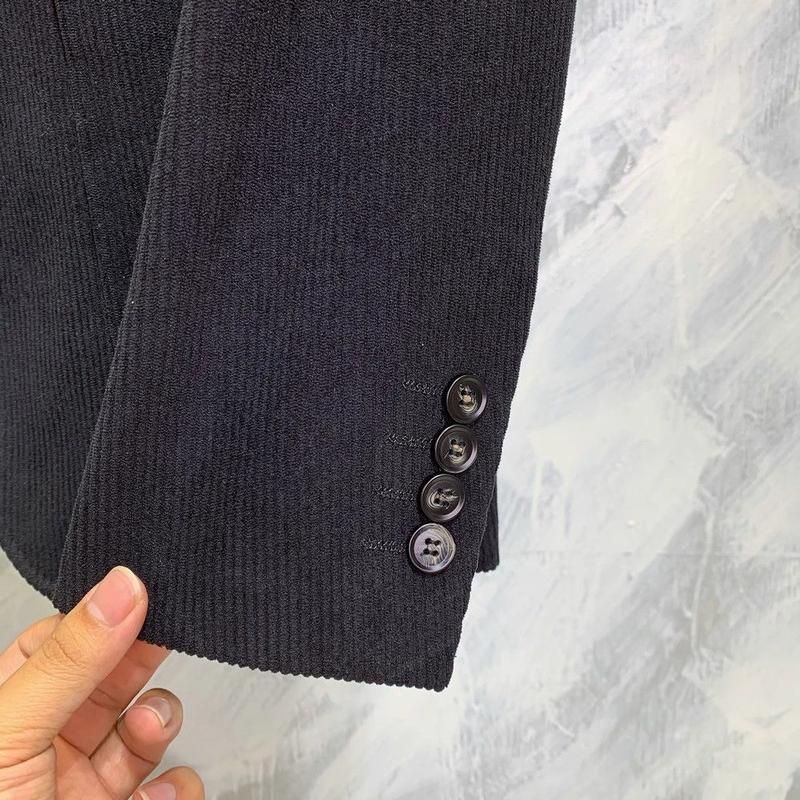 Product Introduction of Áo Khoác Vest Công Sở, Dáng Ôm, Chất Liệu Vải Nhung Kẻ, Phong Cách Anh Quốc, Dành Cho Nam, Hợp Xu hướng Phong Cách Hàn Quốc, Phong Cách Đường Phố Ruoshuai, Bộ Đồ Đơn Thường Ngày Người Nổi Tiếng Trên Internet 8