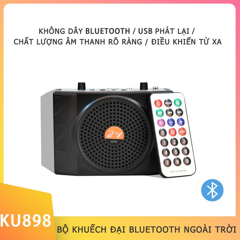 MÁY TRỢ GIẢNG 898 LOẠI CÓ MIC DÂY Loa Trợ Giảng tiếp thị, bán hàng hỗ trợ bluetooth  , USB , thẻ nhớ TF , đài FM