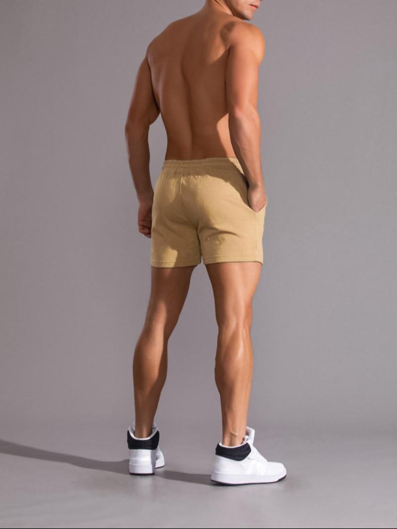 Product Introduction of Men's Letter & Figure Print Drawstring Waist Shorts, Regular Fit Casual Pocket Design Shorts for Summer, Men's Bottoms for Daily Wear 6