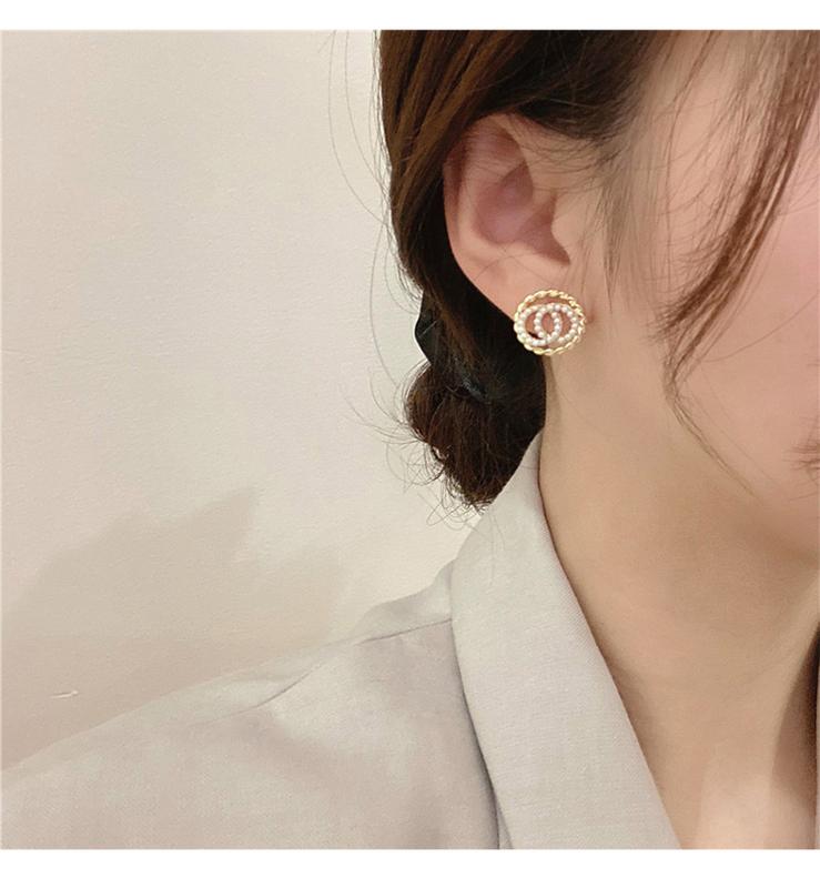 Product Introduction of Korean New Casual Elegant Beads Geometric Stud Earrings Women Girls Birthday Engagement Ear Accessories #earringstyle #earring 8