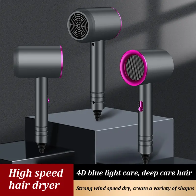 Hair Dryer Household Blu-ray Negative Ion Hair Salon High-power Hair Dryer Dormitory Hot and Cold Hair Dryer Gifts