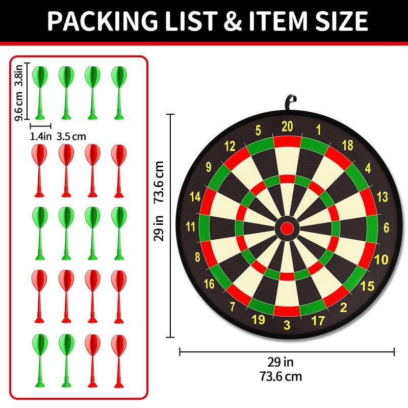 Dart Board Toy, 1pc Dart Board with 20pcs Dart, Christmas Fun Party Game Toy for Indoor and Outdoor Sports, Sports & Outdoor Play Toy, Interactive Game Toy, Christmas Gift, Stocking Filler 1