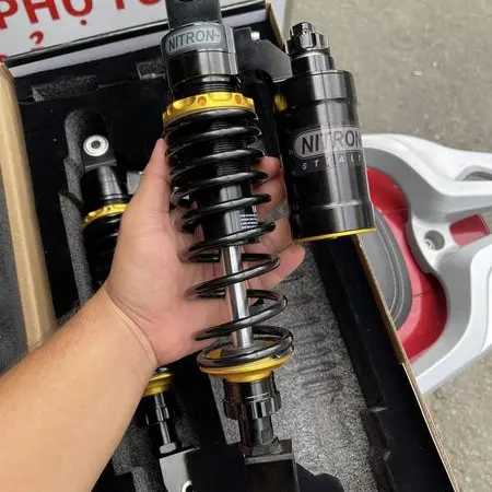 Phuộc Sau Nitron ATR BÌnh Dầu Full Đen |CHén Vàng AB SH VN SH Ý Phụ Tùng Phụ Kiện