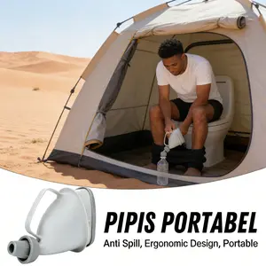 Kantong Urin Perjalanan Unisex WC Outdoor Anti Mampet | Model [Model Name] | 3L Kapasitas, UKuran [Size] x [Width] x [Height] | Urinoir Camping & Toilet Darurat Kualitas Tinggi