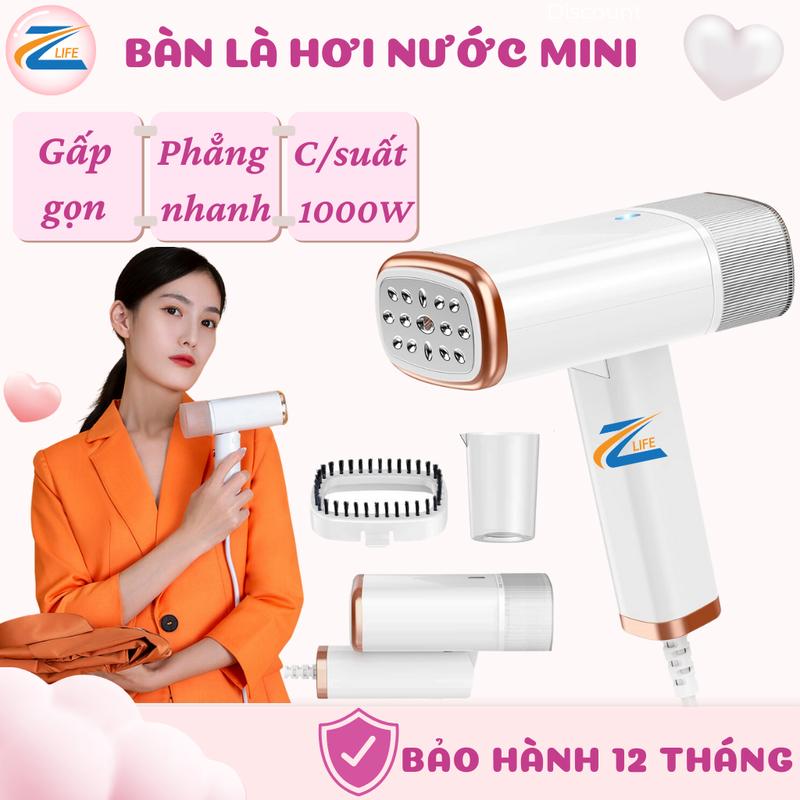 Bàn Là Hơi Nước Cầm Tay Gấp Gọn Ủi Quần Áo Là Quần Áo Bàn Ủi Ủi Hơi Nước quạt tích điện  pin trâu