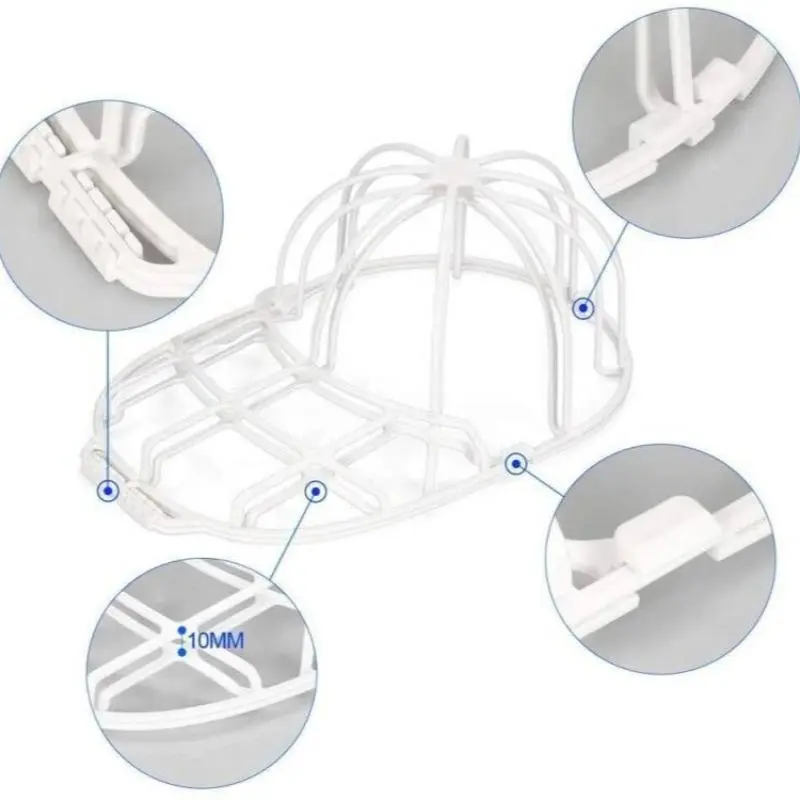 Baseball Cap Washer for Washing Machine, Baseball Hat Cleaning Protector, Hat Washing Frame Cage, Hat Washing Holder 7