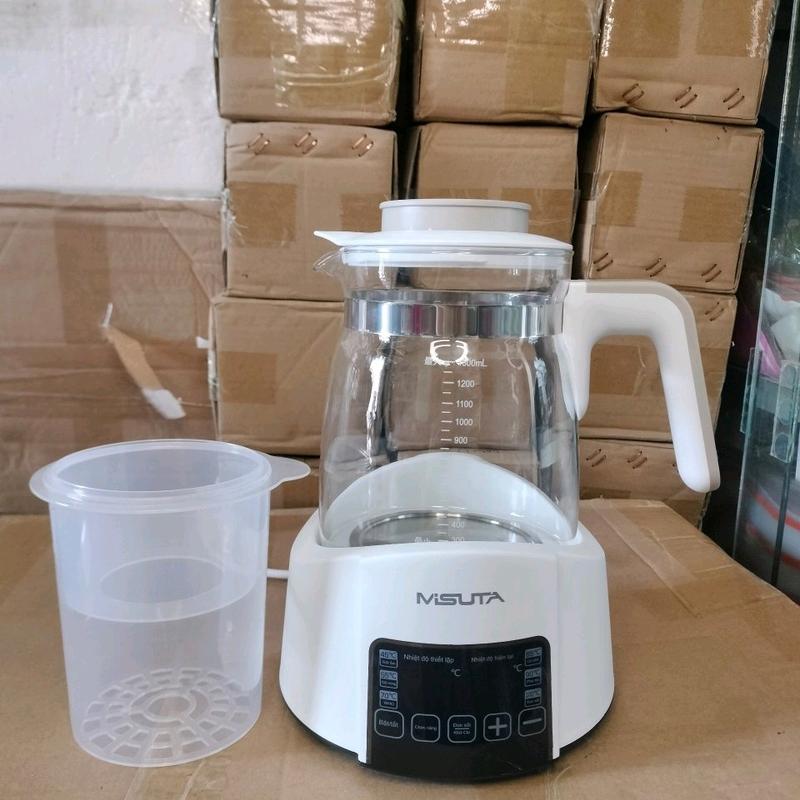  Máy đun nước pha sữa giữ nhiệt misuta  tặng khay hâm sữa  Trẻ sơ sinh 