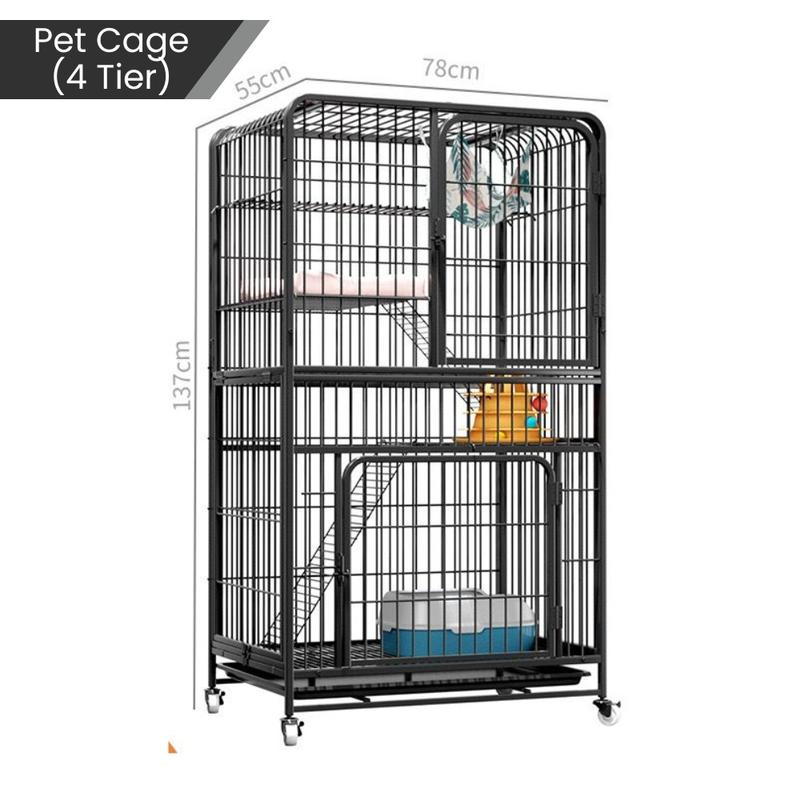 Product Introduction of Cat Cage Pet Travel Carrier / Large Kennel For Dogs Cats Kitten Puppy / Portable Pets Cage Dog Crate 4