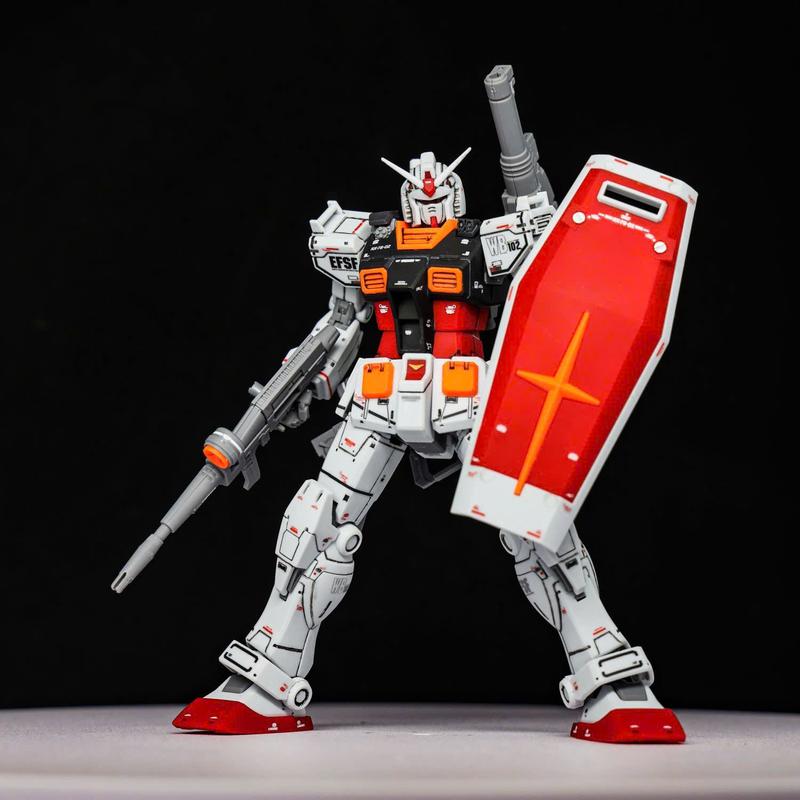 Mô hình HG Gundam RX-78 Custom Color Thunder, 1/144 Gunpla, Đồ chơi nhựa, Xếp hình thông minh Bộ Lắp Ráp Tháo Lắp Toy 2