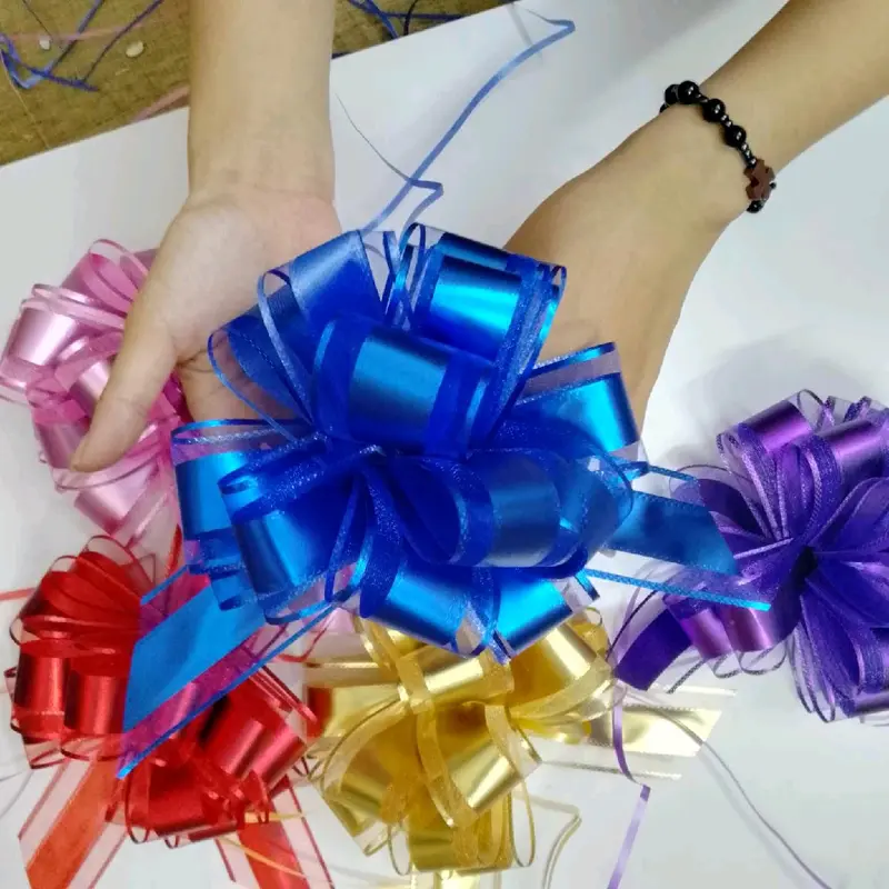 set 20 chiếc nơ rút cẩm tú cầu 5 cm 2