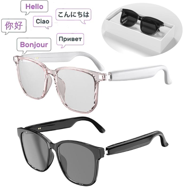 Smart Glasses Translator 144 Languages Real-time Translation  Translation Bluetooth AI Translator Glasses Built-in Mic Speakers - Image 2