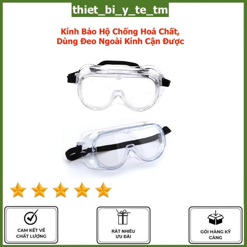 Kính Bảo Hộ Lao Động Chống Hoá Chất, Chống Bụi, Chất Liệu Trong Suốt, Dùng Đeo Ngoài Kính Cận Được, Phù Hợp Với Cả Nam Và Nữ Phụ Kiện Sport