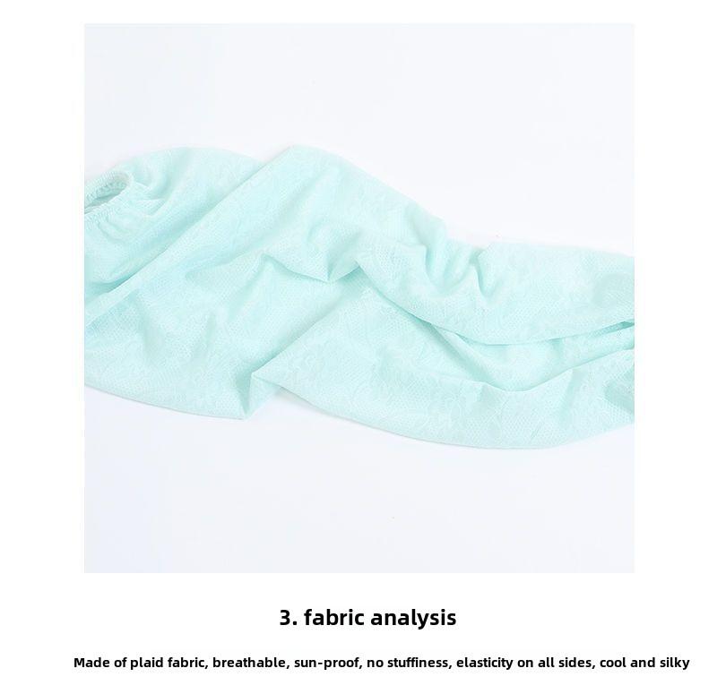 Product Introduction of Lace sunscreen ice sleeves Thin driving sunscreen Loose cool sleeves Women's ice silk sleeves Summer breathable 1