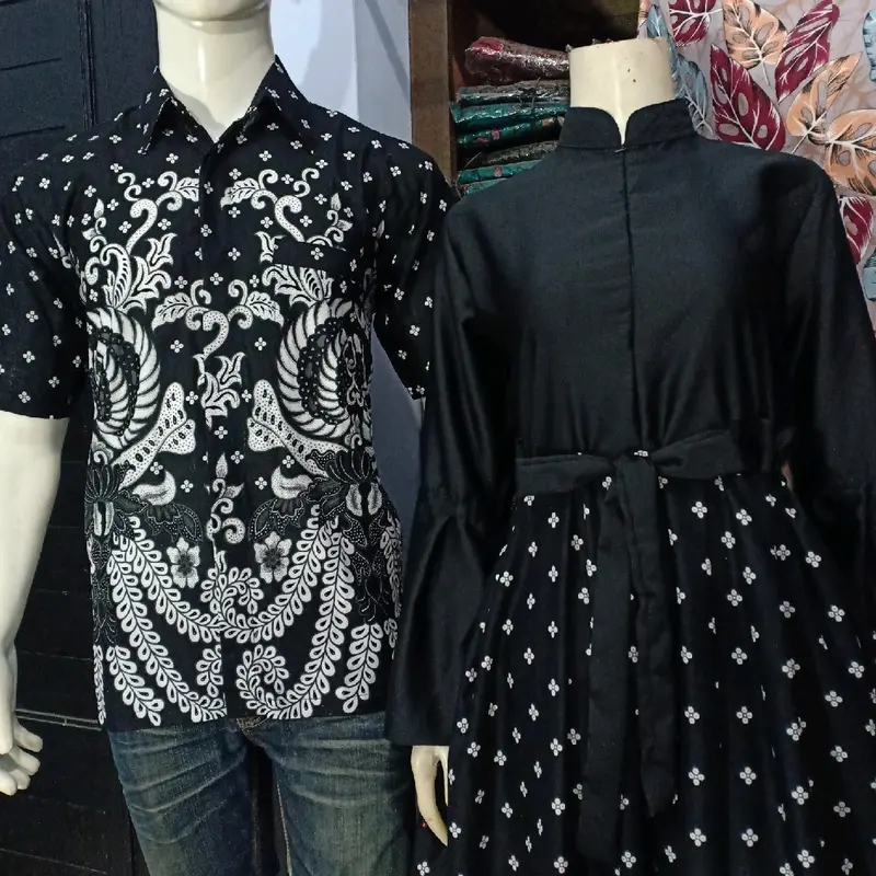 COUPLE GAMIS ALL SIZE KEMEJA PENDEK BALOTELLI SILVER 3