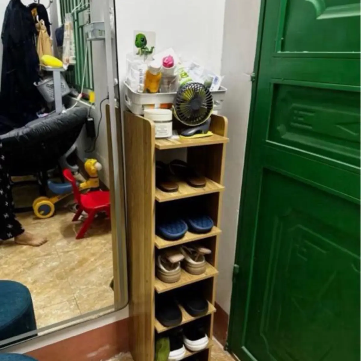 Kệ Giày Gỗ Nhiều Tầng - Kệ Đựng Đồ Gỗ MDF Nhỏ Gọn Tối Ưu Diện Tích