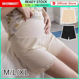 Celana Pendek Ibu Hamil Santai Soft & Stretch Sutra Es Premium Tebal