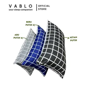 Vablo Bantal Mini Motif Monochrome Memory Foam - Uk 30x50CM Abu Bed Biru Hitam Katun -  cushion Pillow