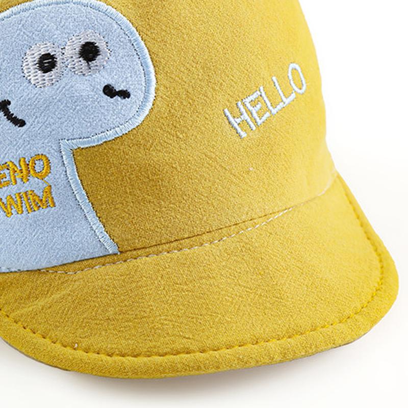 Product Introduction of Kids Boys Girls Baseball Cool Breathable Hats Cartoon Animal Pattern Peaked Cap Sun Protection Cap Sunscreen Sun Visor Hat 1-4 Years Old Kid 25