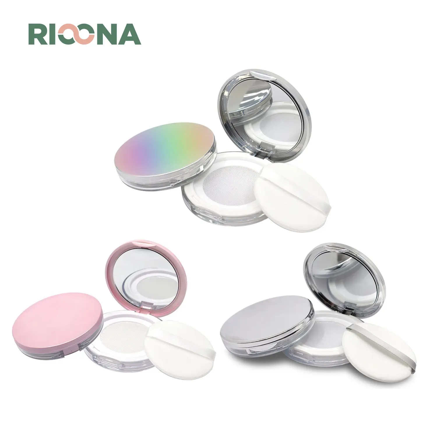 Tempat Bedak Tabur Tempat Loose Powder Free Sponge