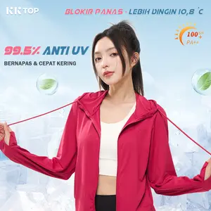 KKTOP Jaket Airism Hoodie Anti UV Wanita Outdoor Olahraga UPF 50+ (J010)
