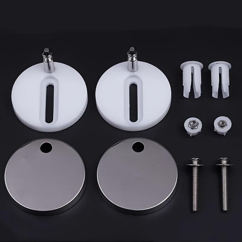 Product Introduction of Universal Toilet Seat Hinge Kit, Easy Release Expandable Screws, Durable Top Mount Plastic Stabilizers, No Electricity Needed, Secure Installation 5