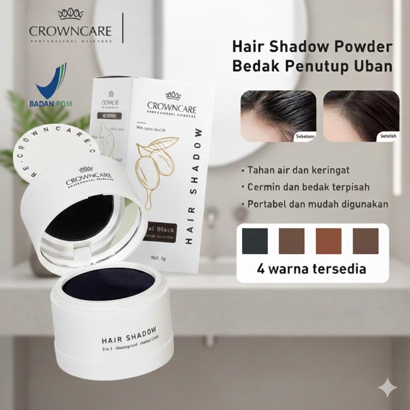 Crowncare Hair Shadow Powder Bedak Penutup Garis Rambut Yang Tipis ...