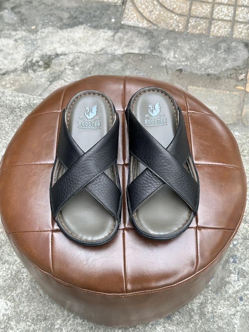 Product Introduction of Dép Nam Da Bò Long Xuyên | Da da bò thật | Dép Long Xuyên 36