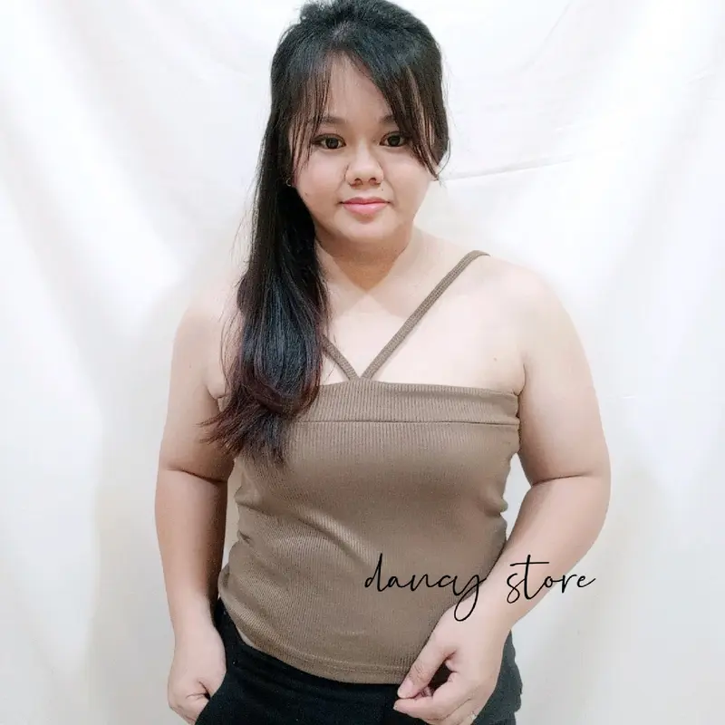DS-33/ Crop Top BIG SIZE / Atasan Jumbo Wanita Melar Panjang Tank 5