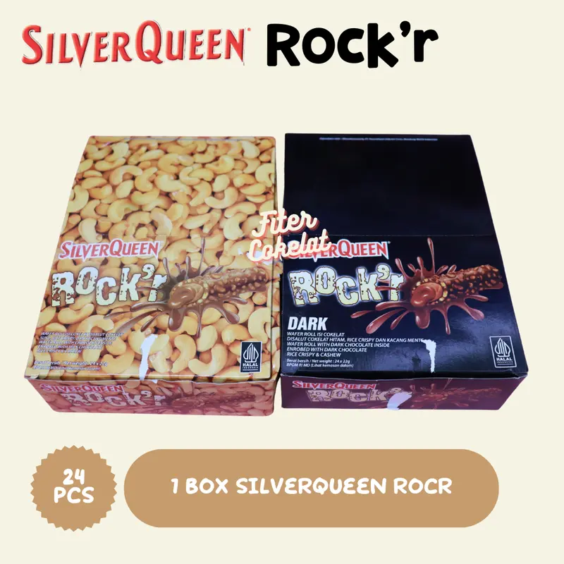 SILVERQUEEN ROCK'R COKLAT MILK & COKLAT DARK, CHOCOLATE 0