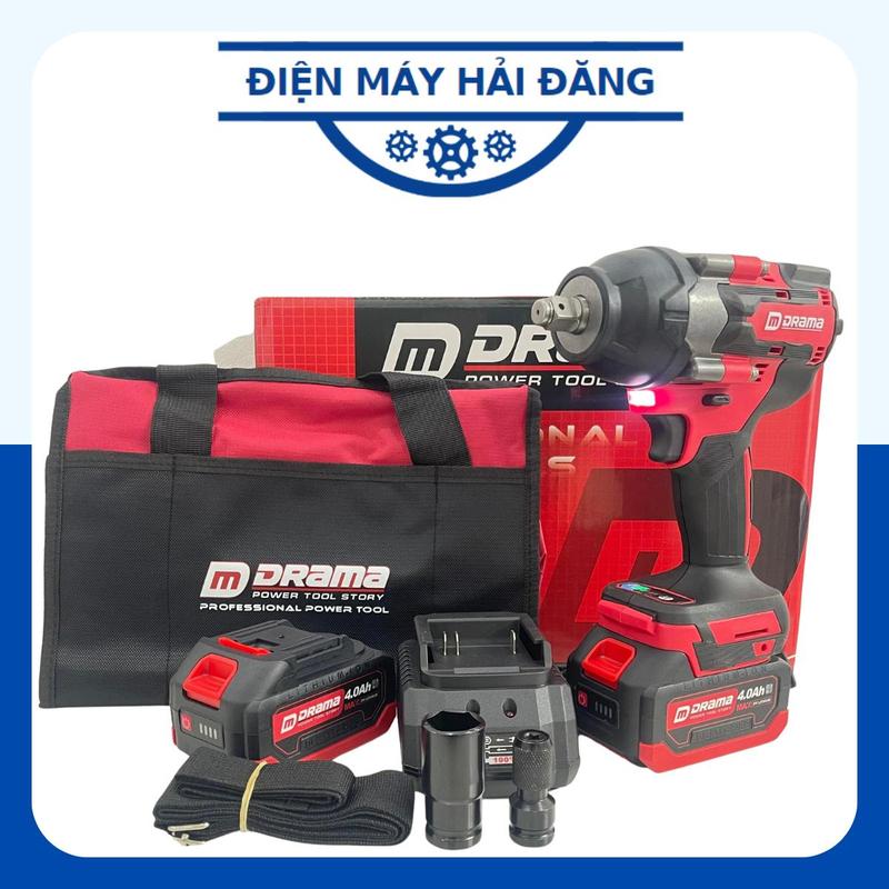  Máy khoan Pin Bulong DRAMA D-5598 Lực Siết Khỏe Động Cơ Không Chổi Than 