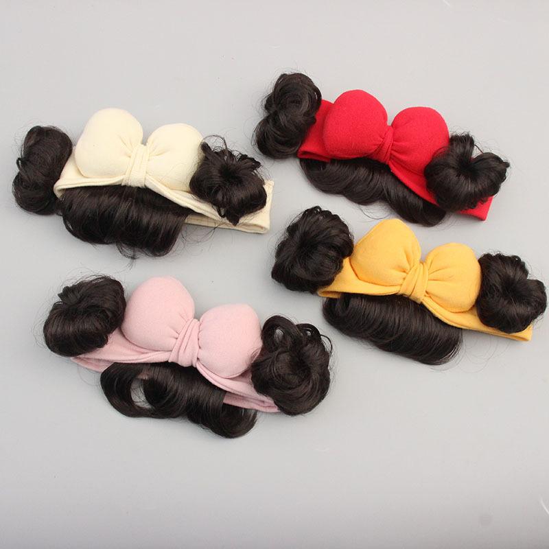 Product Introduction of Băng Đô Tóc Giả Cho Em Bé Và Trẻ Em, Thời Trang, Dễ Thương, Dành Cho Trẻ Em Gái, Kiểu Nơ, Thích Hợp Cho Trẻ Sơ Sinh Và Trẻ Mới Biết Đi, Mũ Tóc Giả, Sợi Tóc, Mũ Đội Đầu Hóa Trang, [Lww] Cho Bé Phụ Kiện Tóc 11