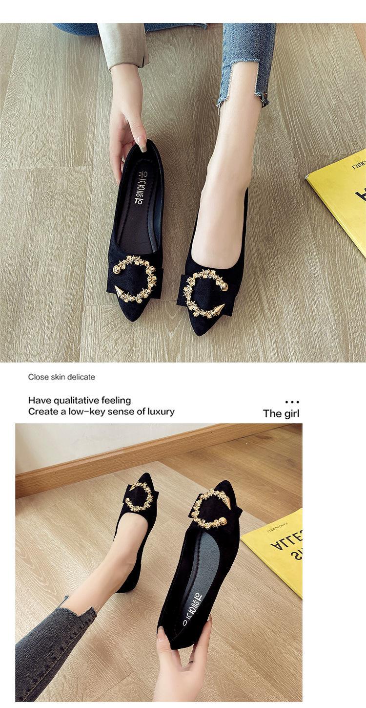 Product Introduction of Giày Đế Bằng, Linh Hoạt, Nữ, Cắt Thấp, Mũi Nhọn, Đế Mềm, Gommino, Thích Hợp Cho Tất Cả Các Mùa, Hàng Mới Về Mùa Thu, Người Có Ảnh Hưởng Trực Tuyến, Giày Cao Gót, 2022 / 24 15