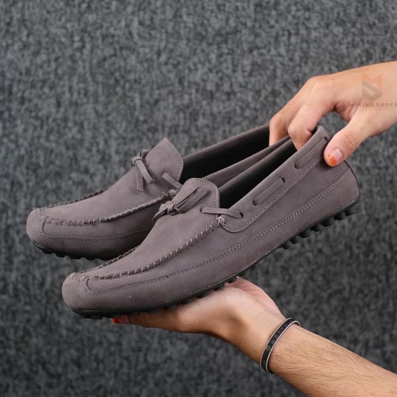 Crusers - Sepatu Formal Slip On Loafers Pria Sepatu Pria Casual Pantofel Kulit Suede Original Minning Distro - Sepatu Pria Kerja Kantor Kuliah Wisuda Pesta Nikahan Kondangan Gaya Santai Pria Loafers SLip On Keren Trendi Kekinian 0