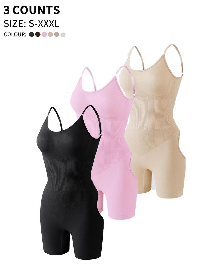 Product Introduction of Women's Solid Color Shapewear Romper, Tummy Control Butt Lifting Shaper, Women's Shapewear for Daily Wear 1