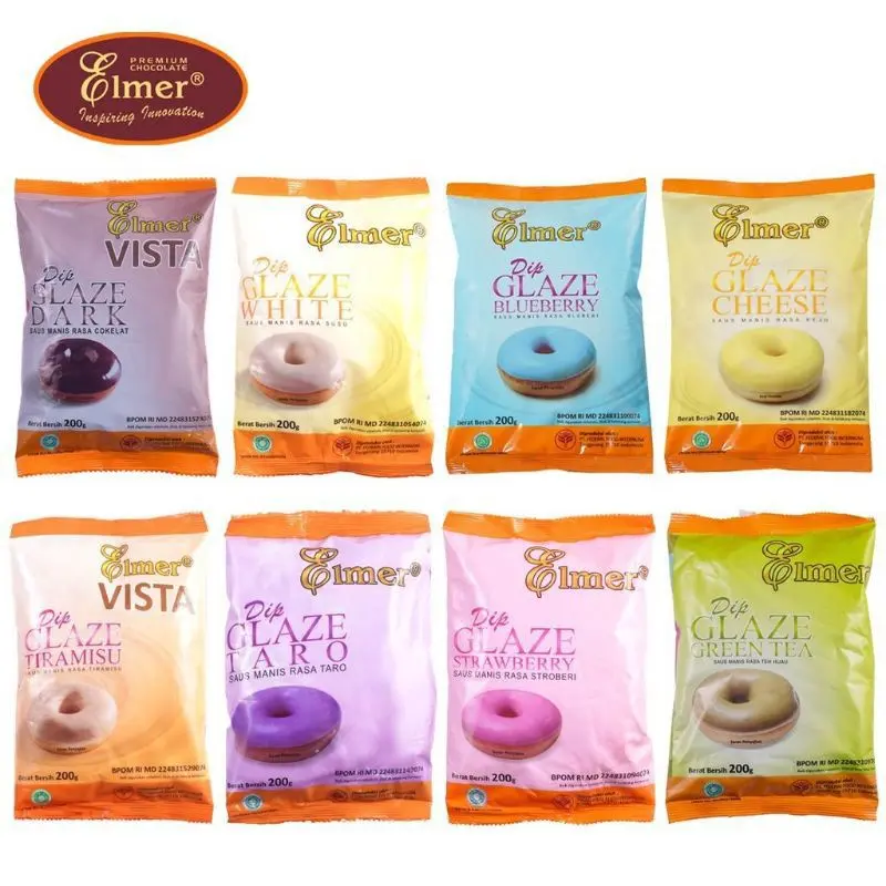 ELMER DIP GLAZE 200GR EXP PANJANG!! ( RASA LENGKAP )