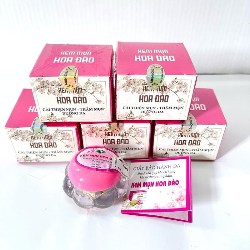 Combo 5 Kem Mụn Hoa Đào Cải Tiến Hỗ Trợ Cải Thiện Mụn - Thâm Skincare Chăm Sóc Da Women 4