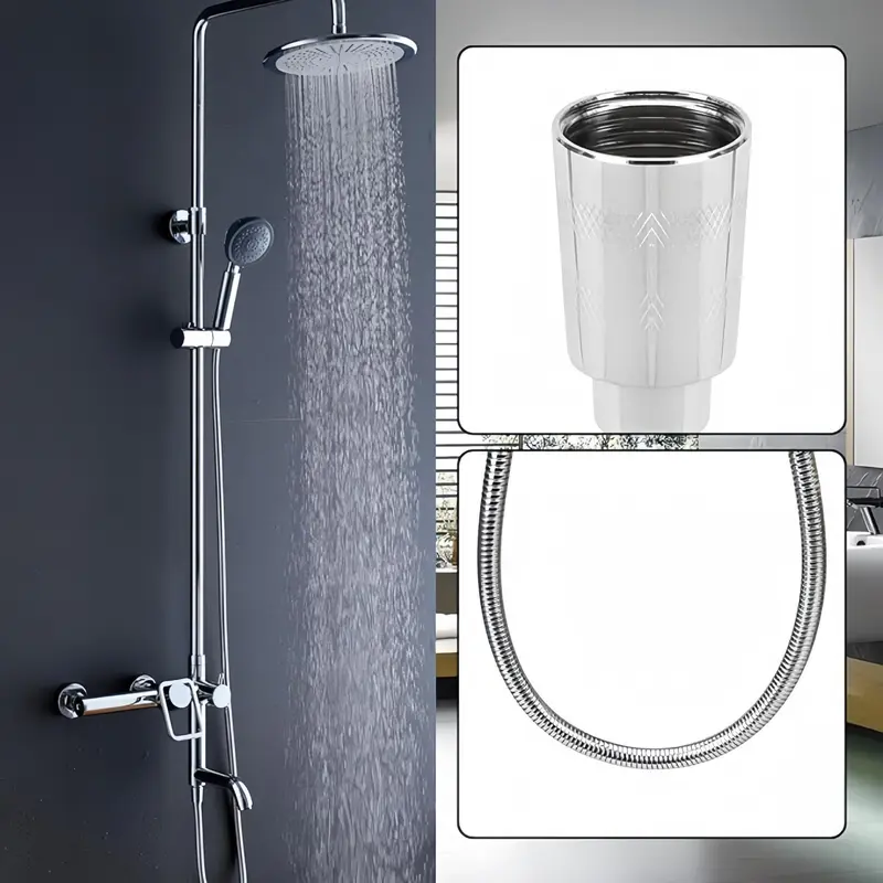 Stainless Steel Shower Hose, 3pcs Anti-kink & Leak-proof Shower Tube, High Pressure Resistance Shower Hose, Easy DIY Replacement Shower Equipment 6